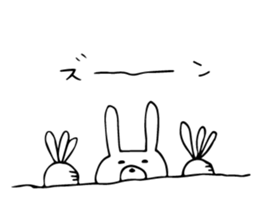 Daily negative rabbit sticker #5847019