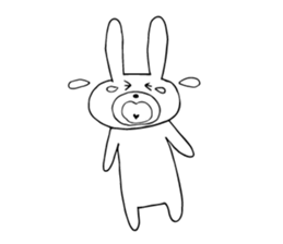 Daily negative rabbit sticker #5847036