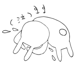 Daily negative rabbit sticker #5847037