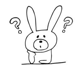 Daily negative rabbit sticker #5847043