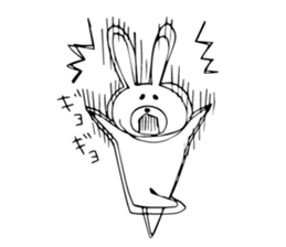 Daily negative rabbit sticker #5847044
