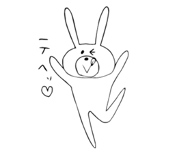 Daily negative rabbit sticker #5847045