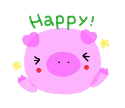 Sticker of the cute piggy sticker #5847221