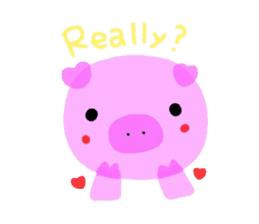 Sticker of the cute piggy sticker #5847231