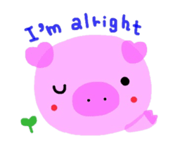 Sticker of the cute piggy sticker #5847251