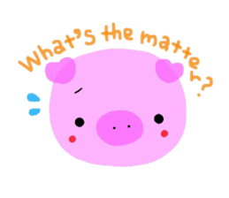 Sticker of the cute piggy sticker #5847257