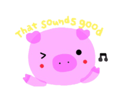 Sticker of the cute piggy sticker #5847259