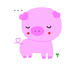 Sticker of the cute piggy sticker #5847261