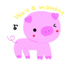 Sticker of the cute piggy sticker #5847288