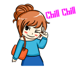 fashion girl sticker #5847540
