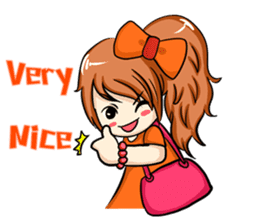 fashion girl sticker #5847541