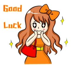 fashion girl sticker #5847544