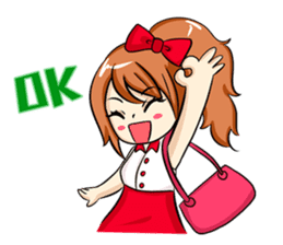 fashion girl sticker #5847546