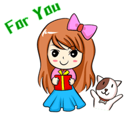 fashion girl sticker #5847549