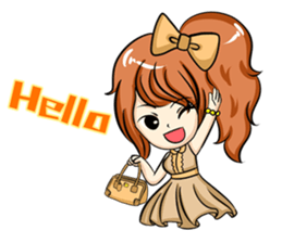 fashion girl sticker #5847577