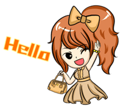 fashion girl sticker #5847577