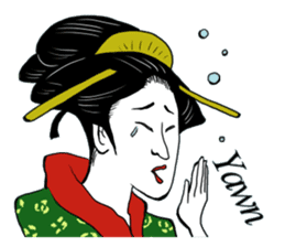 UKIYOE JAPAN English version sticker #5847761