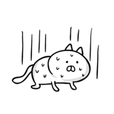 Cat sweat sticker #5847938