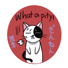 Muji black & white cow cat sticker #5848080