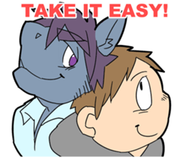 Isari characters English version sticker #5849003