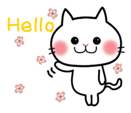 Neneko of the white cat(English version) sticker #5849211