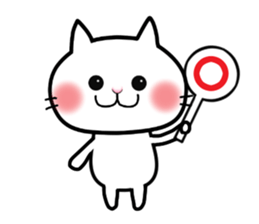 Neneko of the white cat(English version) sticker #5849218
