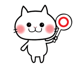 Neneko of the white cat(English version) sticker #5849218