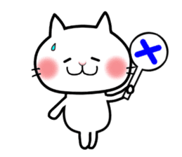 Neneko of the white cat(English version) sticker #5849219