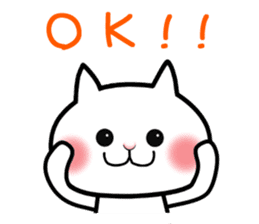 Neneko of the white cat(English version) sticker #5849221
