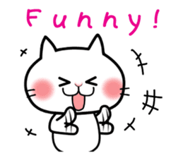 Neneko of the white cat(English version) sticker #5849230