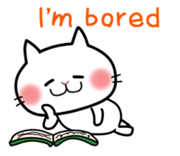 Neneko of the white cat(English version) sticker #5849233