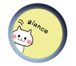 Neneko of the white cat(English version) sticker #5849235