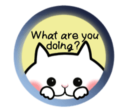 Neneko of the white cat(English version) sticker #5849236