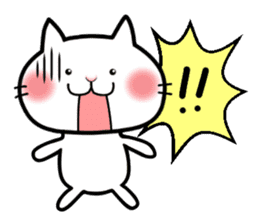 Neneko of the white cat(English version) sticker #5849237