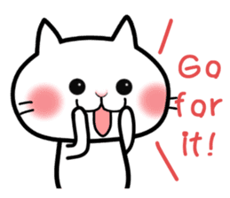 Neneko of the white cat(English version) sticker #5849239