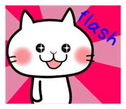 Neneko of the white cat(English version) sticker #5849242