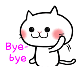 Neneko of the white cat(English version) sticker #5849246