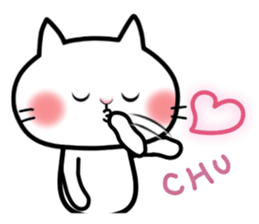 Neneko of the white cat(English version) sticker #5849247