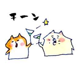 Pomeranian Junco and Shiba Bird sticker #5849263