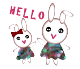 Nostalgic Sweet Rabbits sticker #5849330