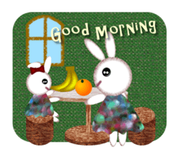 Nostalgic Sweet Rabbits sticker #5849331