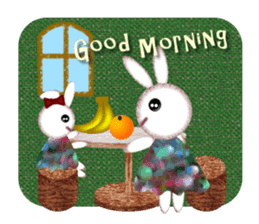 Nostalgic Sweet Rabbits sticker #5849331