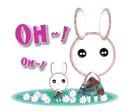 Nostalgic Sweet Rabbits sticker #5849336