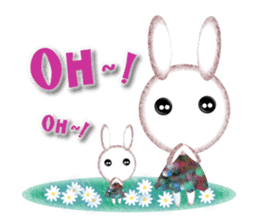 Nostalgic Sweet Rabbits sticker #5849336