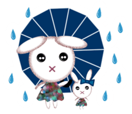 Nostalgic Sweet Rabbits sticker #5849339