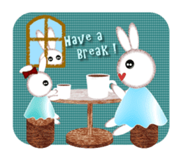 Nostalgic Sweet Rabbits sticker #5849350