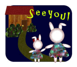 Nostalgic Sweet Rabbits sticker #5849358