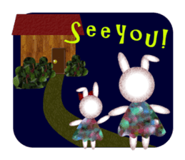 Nostalgic Sweet Rabbits sticker #5849358