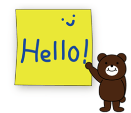 Note pad Bear sticker #5849531