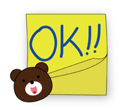 Note pad Bear sticker #5849532